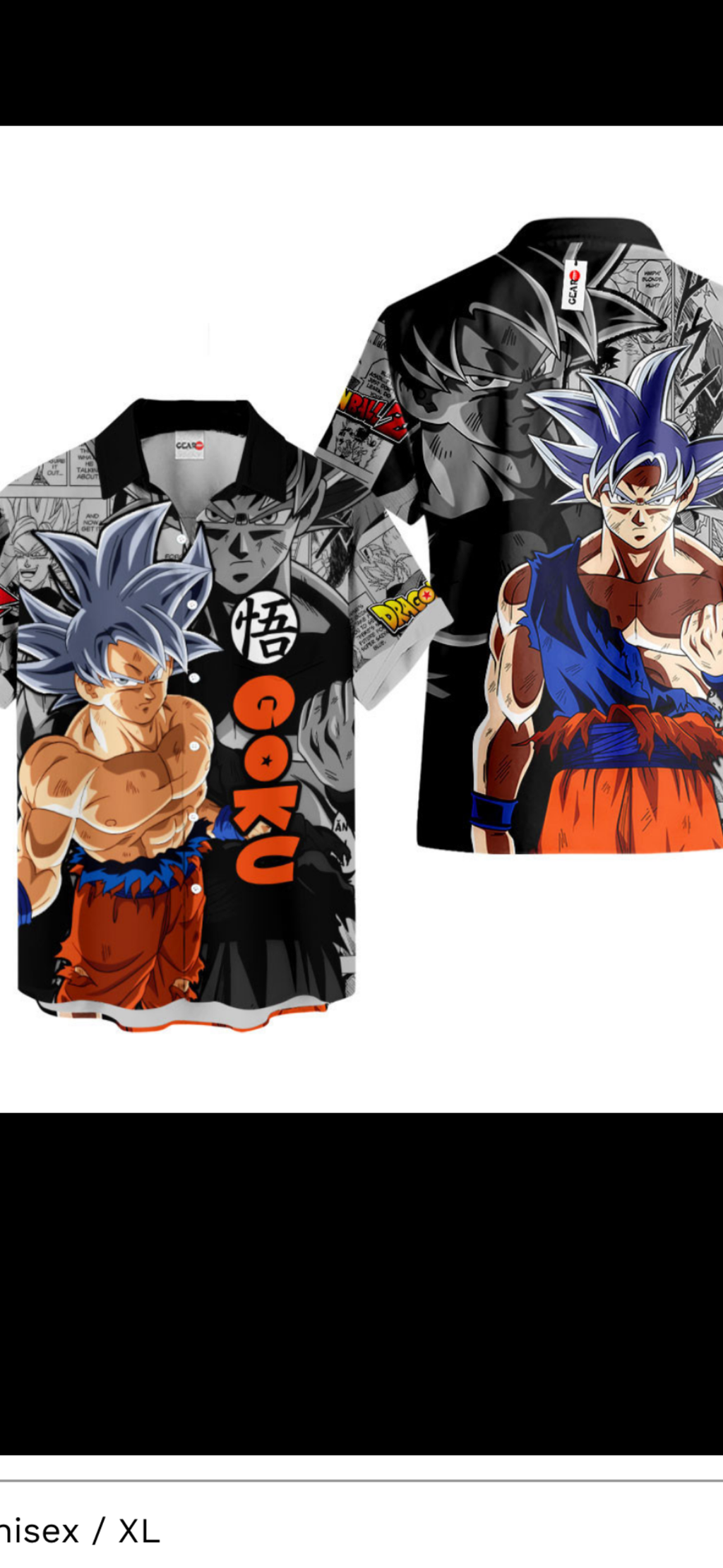 UI Goku XL Shirt