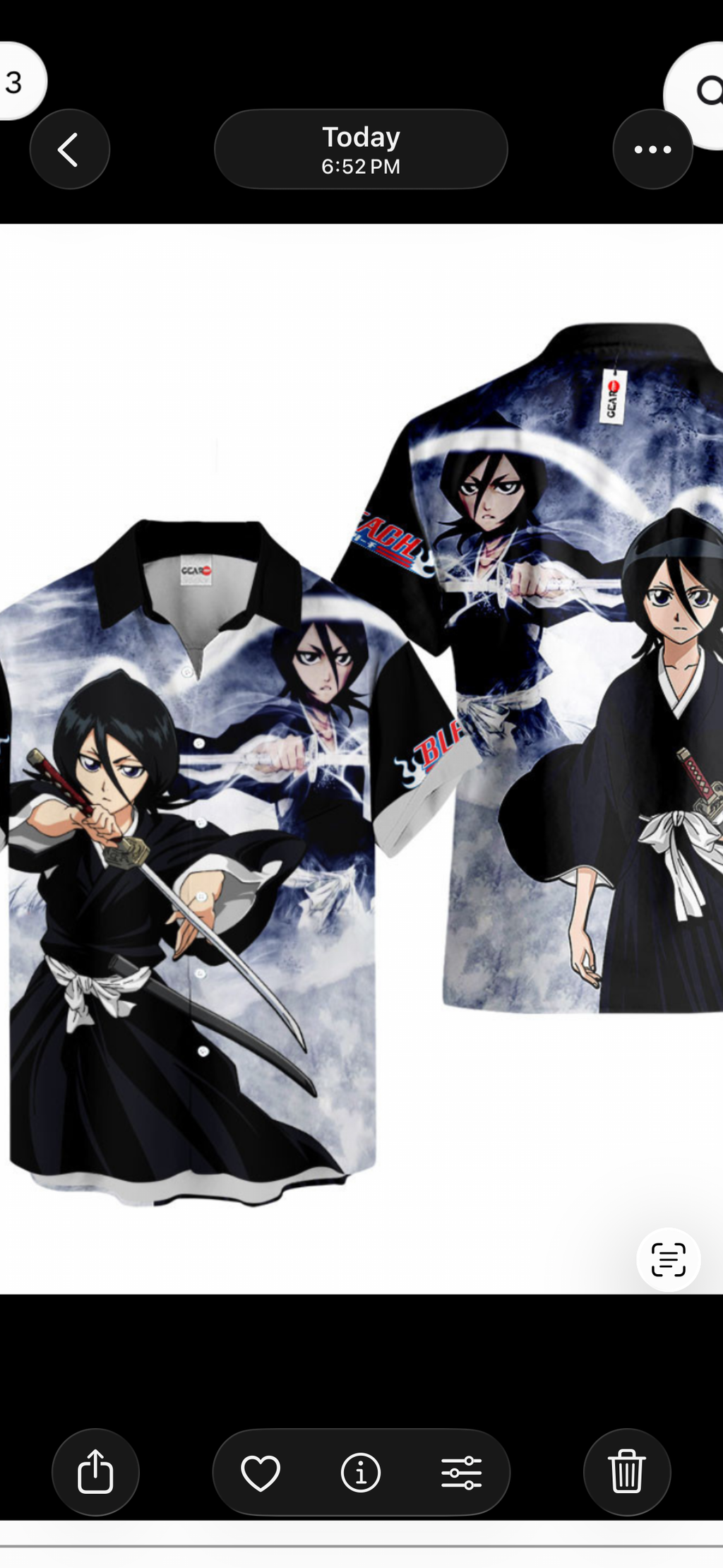 Bleach Rukia L Shirt