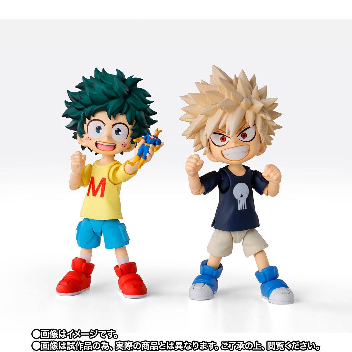 S.H Figuarts My Hero Academia - Izuku Midoriya & Katsuki Bakugo Childhood Ver. Set TamashiWeb Exclusive